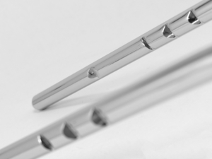 Headrest notching and tube forming