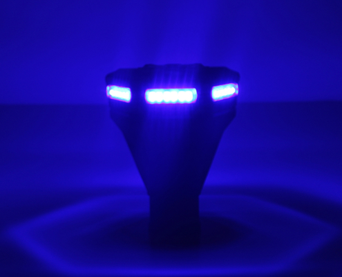 Pole mount LED Beacon light blue light