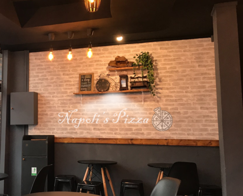 Projector light for restaurants