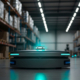 Teal Safety Beacons for Automated Guided Vehicles